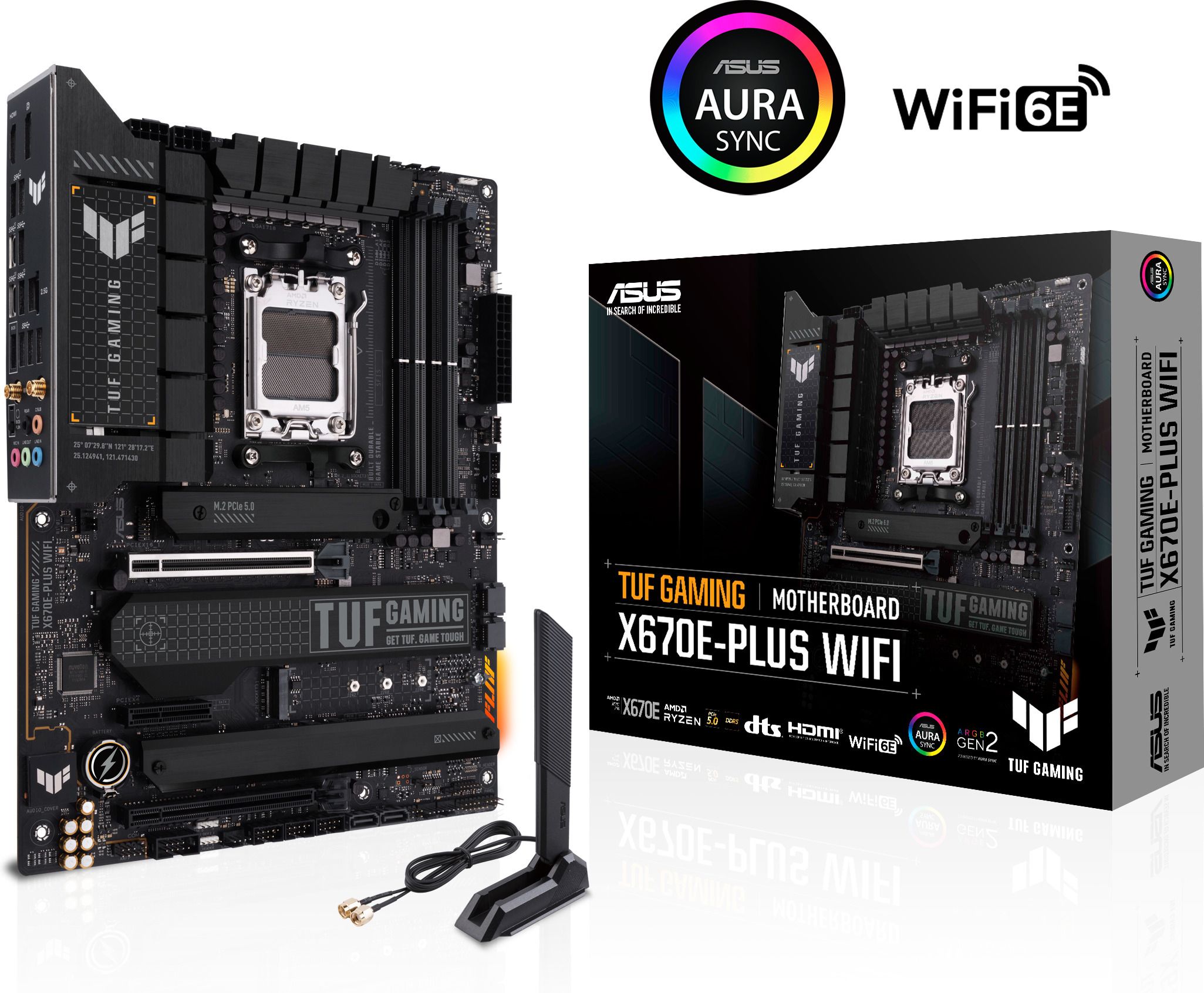 ASUS TUF GAMING X670E-PLUS WIFI AM5 ATX 4xDIMM DDR5 4xM.2 4xSATA